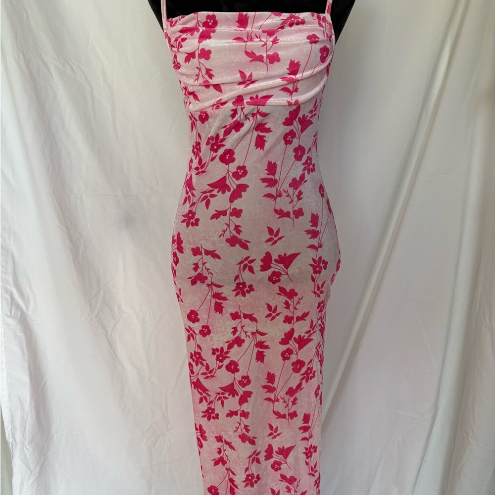 Floral Pink Maxi Dress